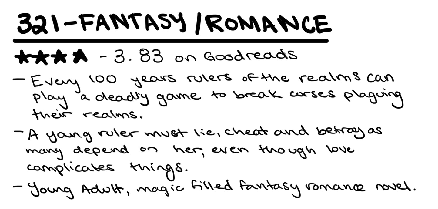 Blind date with a book- FANTASY/DYSTOPIAN