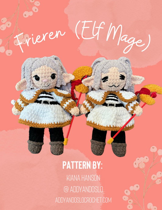 Frieren (Elf Mage) Crochet Pattern