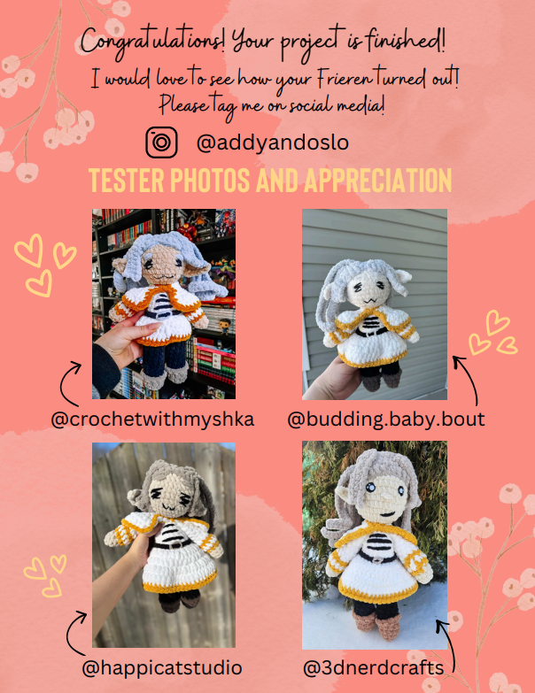 Frieren (Elf Mage) Crochet Pattern