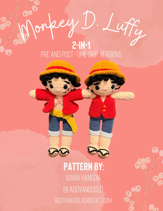 2-in-1 Monkey D Luffy Inspired Crochet Pattern