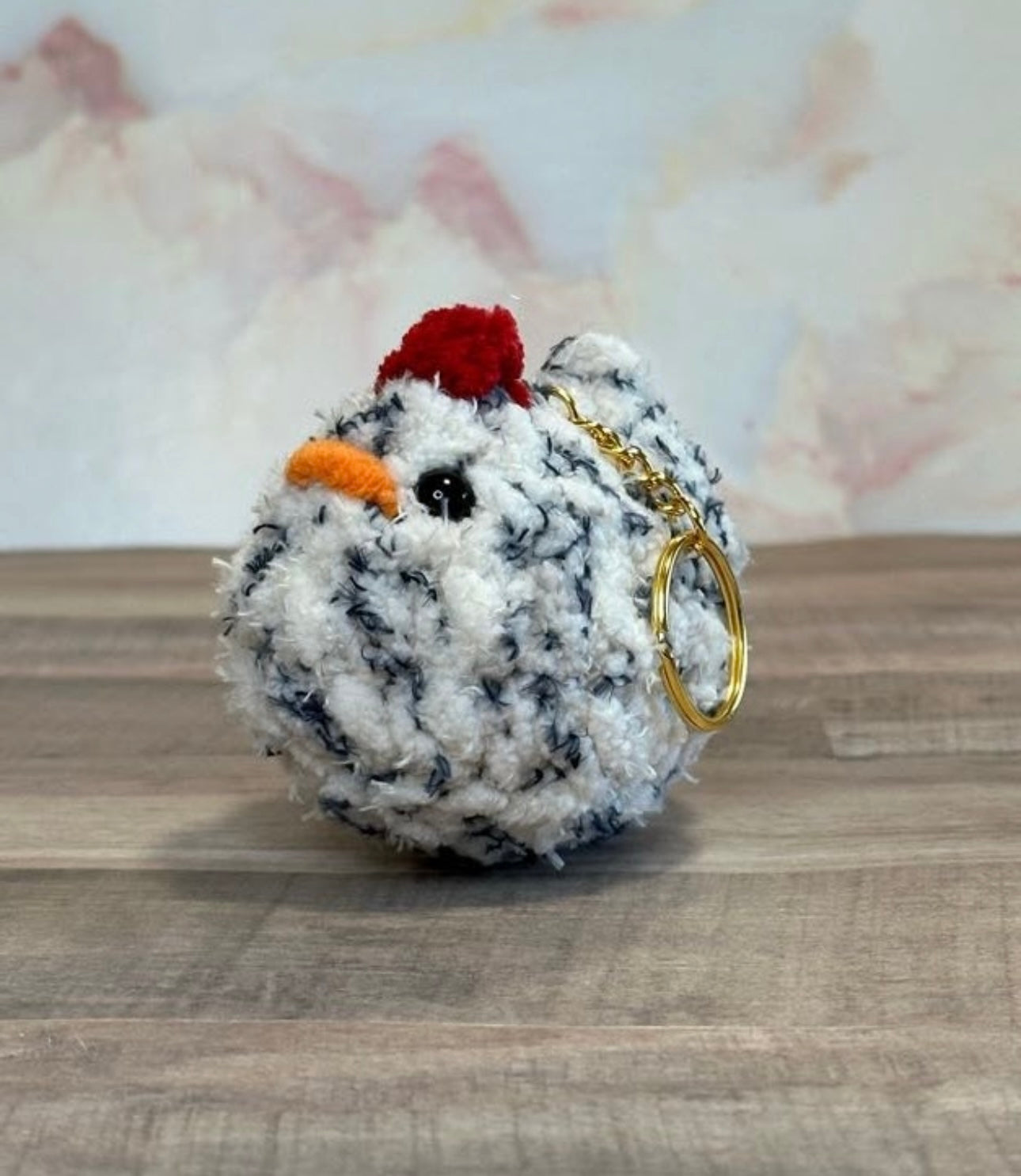 Mini chicken keychain