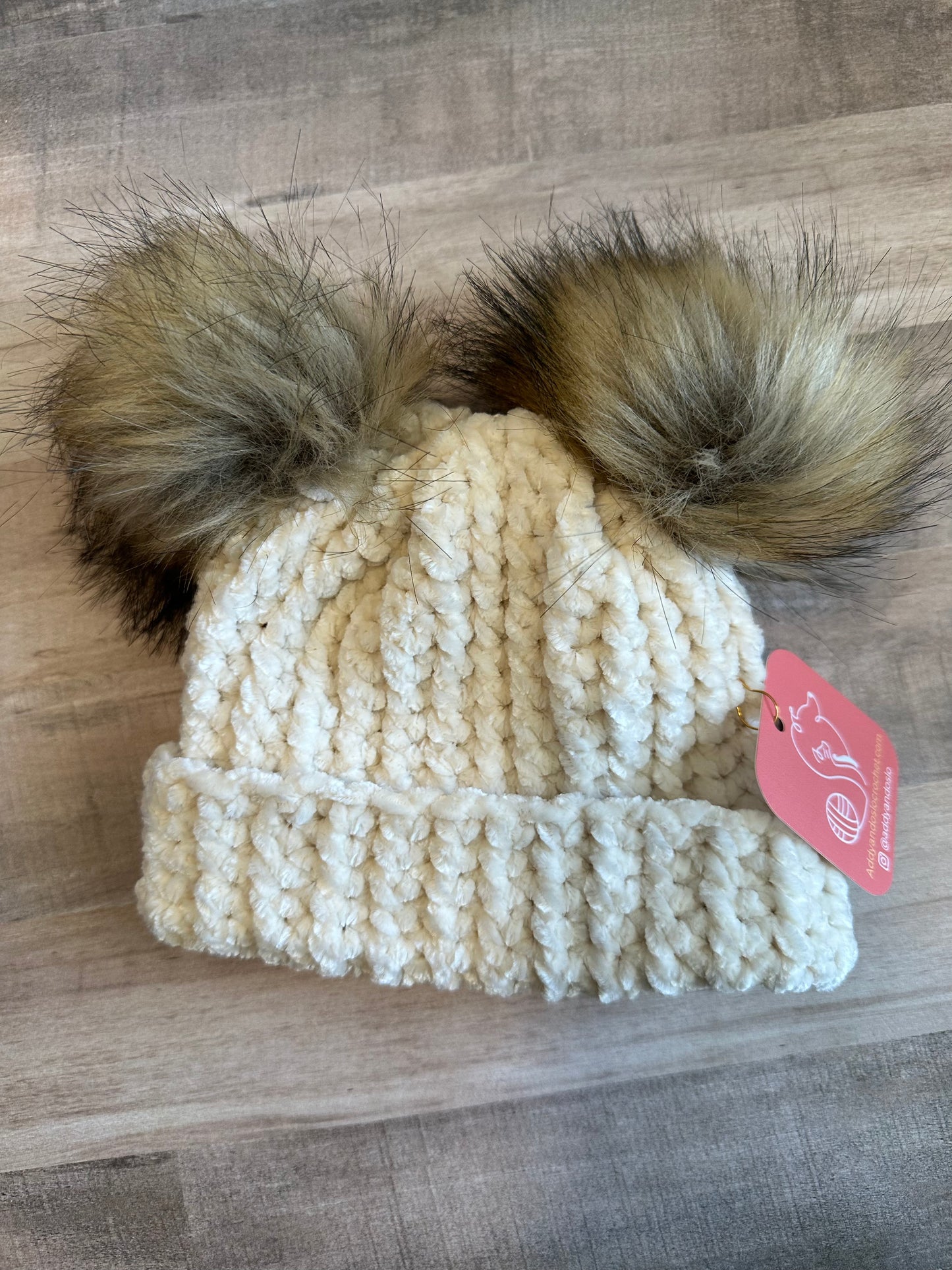 Velvet Beanies- NEWBORN SIZE