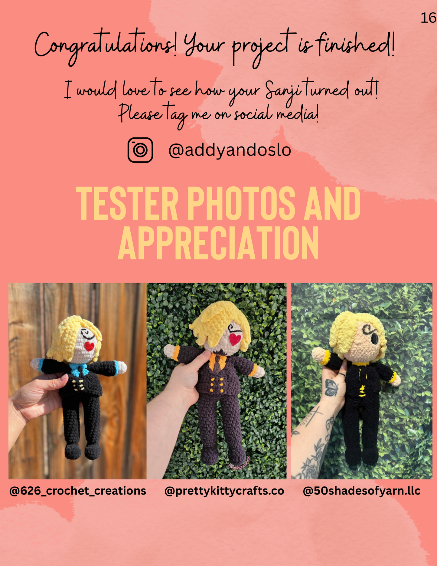 Blackleg Sanji Crochet Pattern