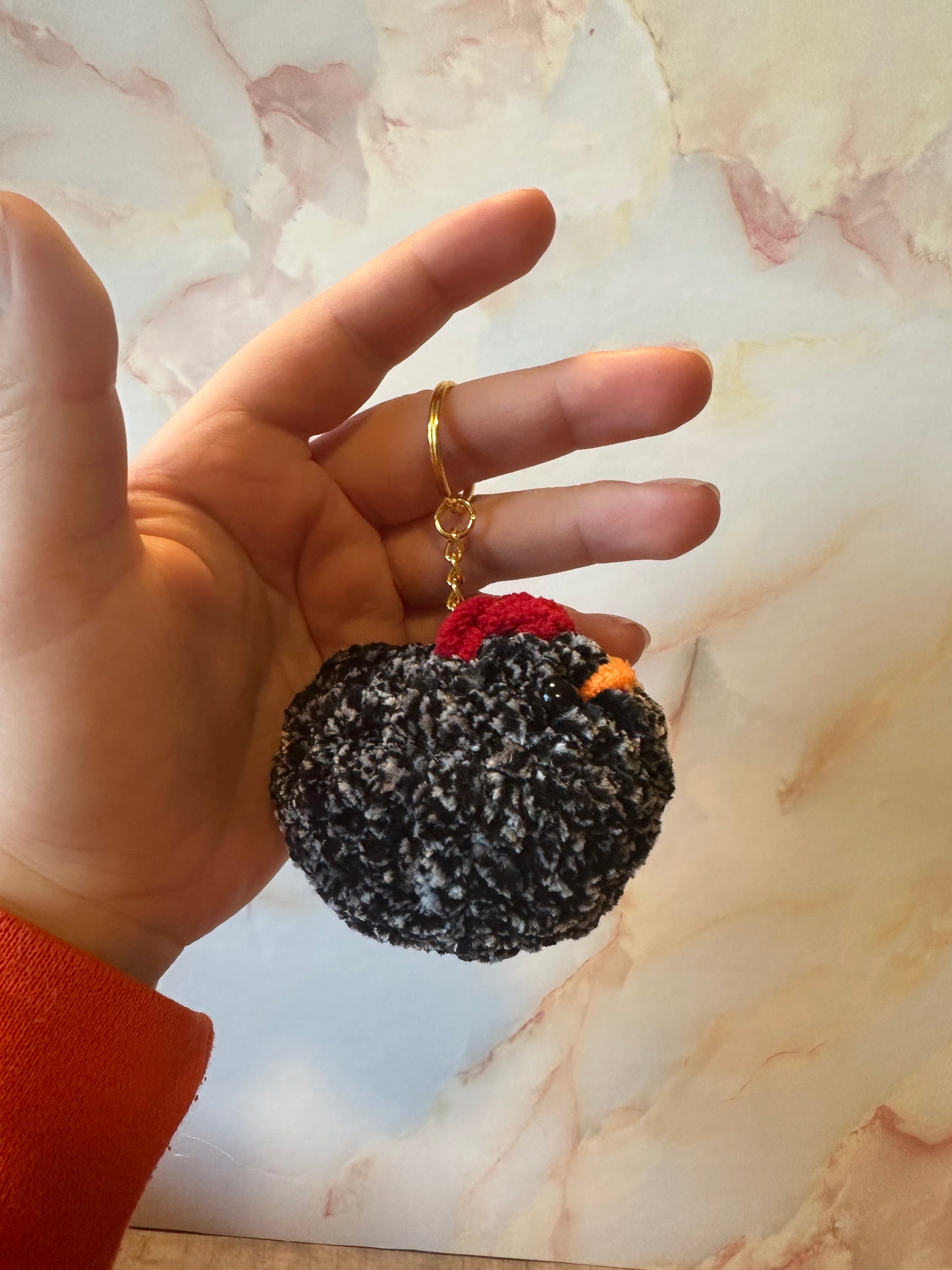 Mini chicken keychain