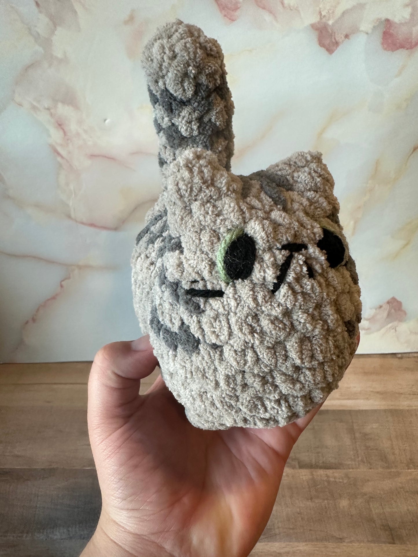 Gray Tabby Cat Plush